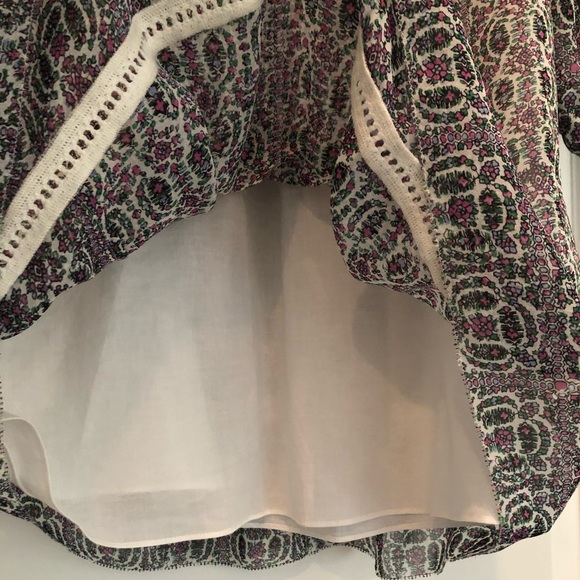 Joie | Sevigny Printed Silk Dress - Pink, Blue, Green and White - Picture 7 of 13